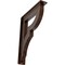 Ekena Millwork Bradford Wrought Iron Bracket, (Triple center brace), Antiqued Copper 2"W x 10"D x 12"H BKTM02X10X12TBRACO - alternate 1